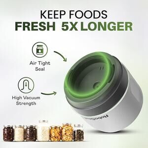 RoboSeal Rechargeable Mason Jar Vacuum Sealer for Mason Jars